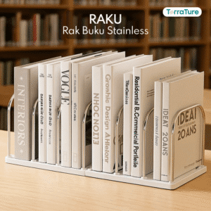 Raku - Rak Buku Stainless